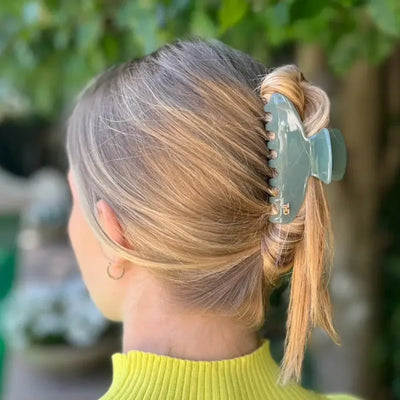 Acetate Claw Clip Large | Sage Green