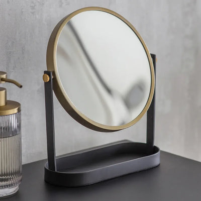 Adelphi Vanity Mirror | Steel Black