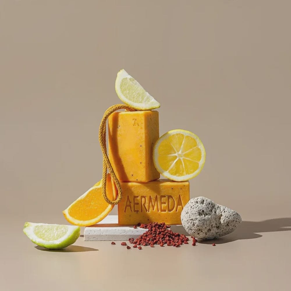 Aermeda Goat Milk Soap | Annatto Citrus Scrub Bar