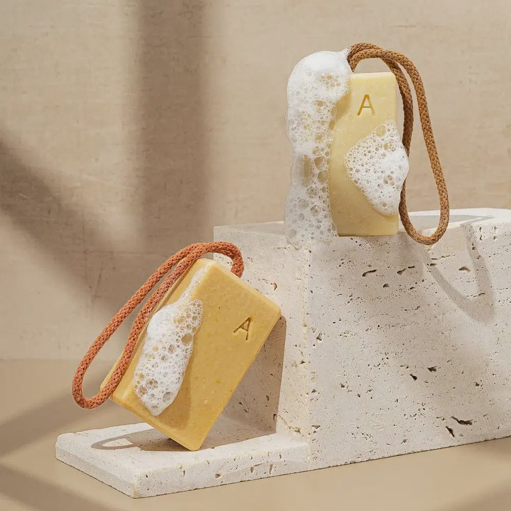 Aermeda Goat Milk Soap on a Rope | Egg Yolk