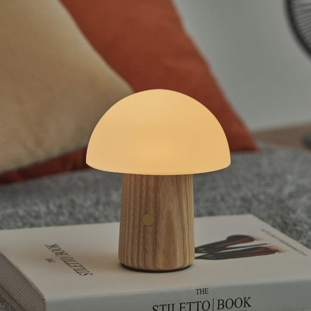Alice Mushroom Lamp | White Ash