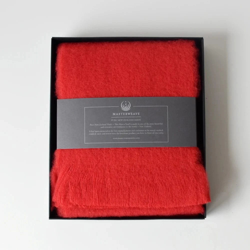 Alpaca Scarf Red
