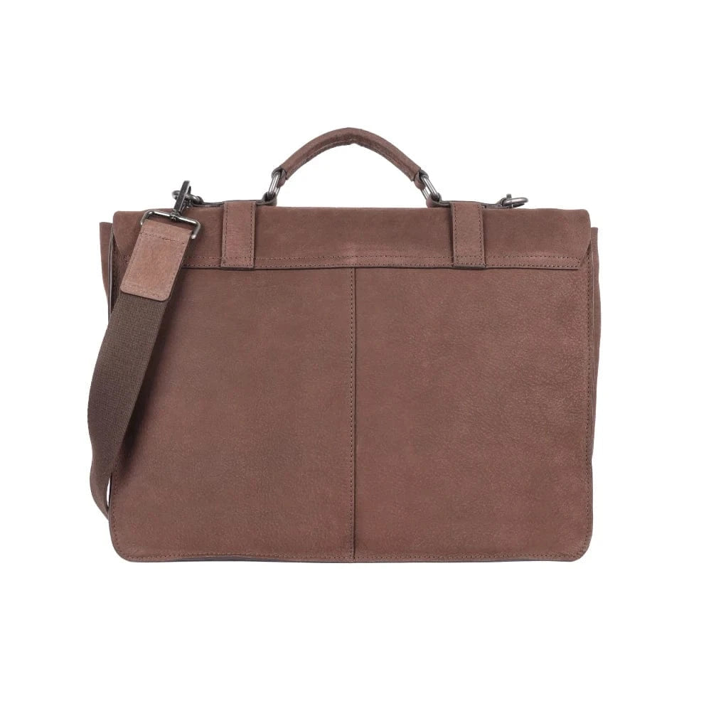 Beijing Leather Satchel | Dark Brown