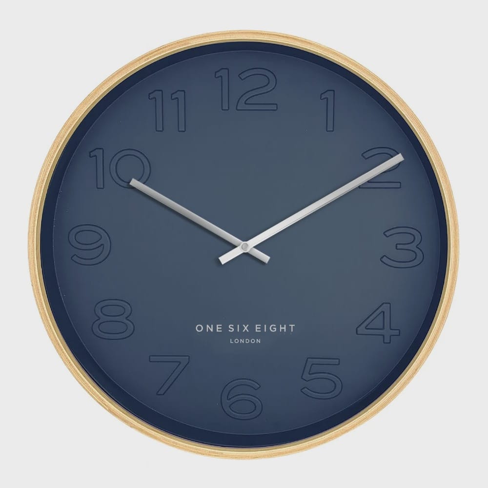 Bella Wall Clock | 41cm | Ocean Blue