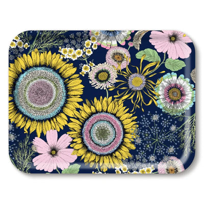 Birchwood Tray Large Rectangle | Sunflower Navy
