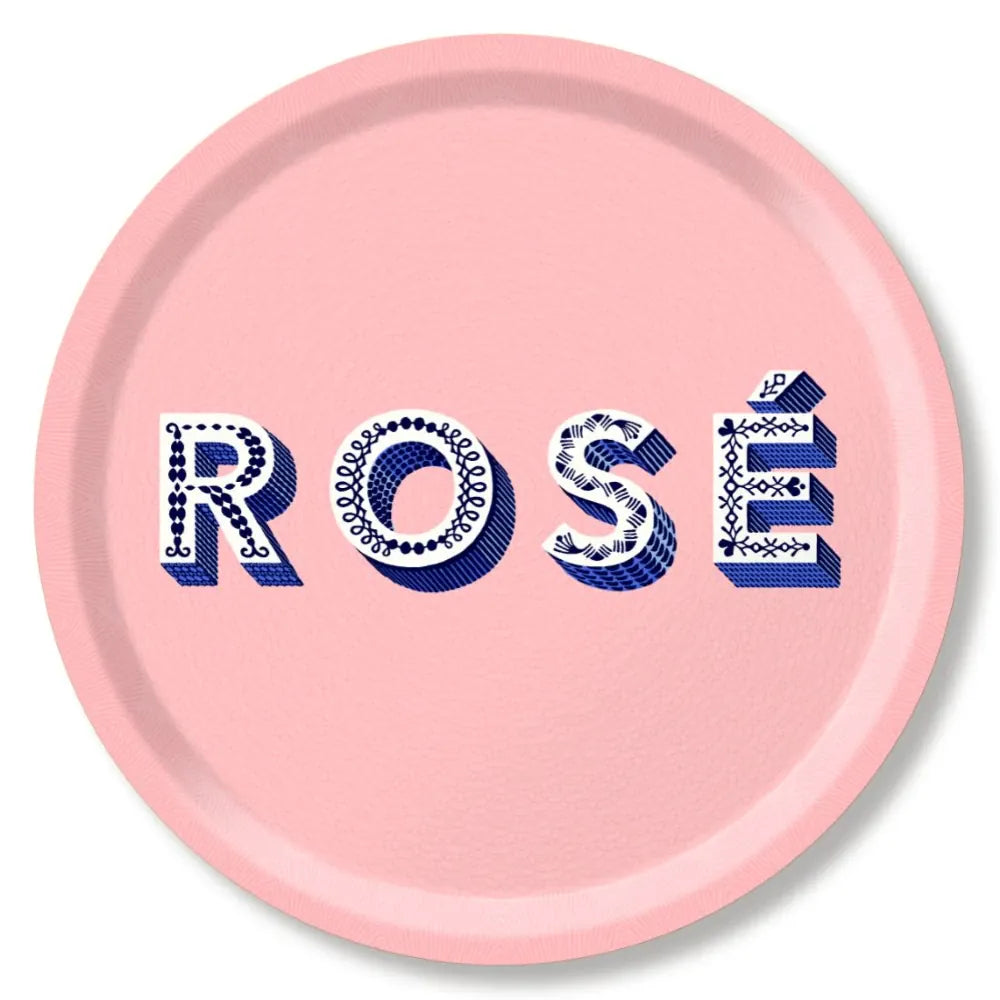 Birchwood Tray Large Round | Rose | Light Pink