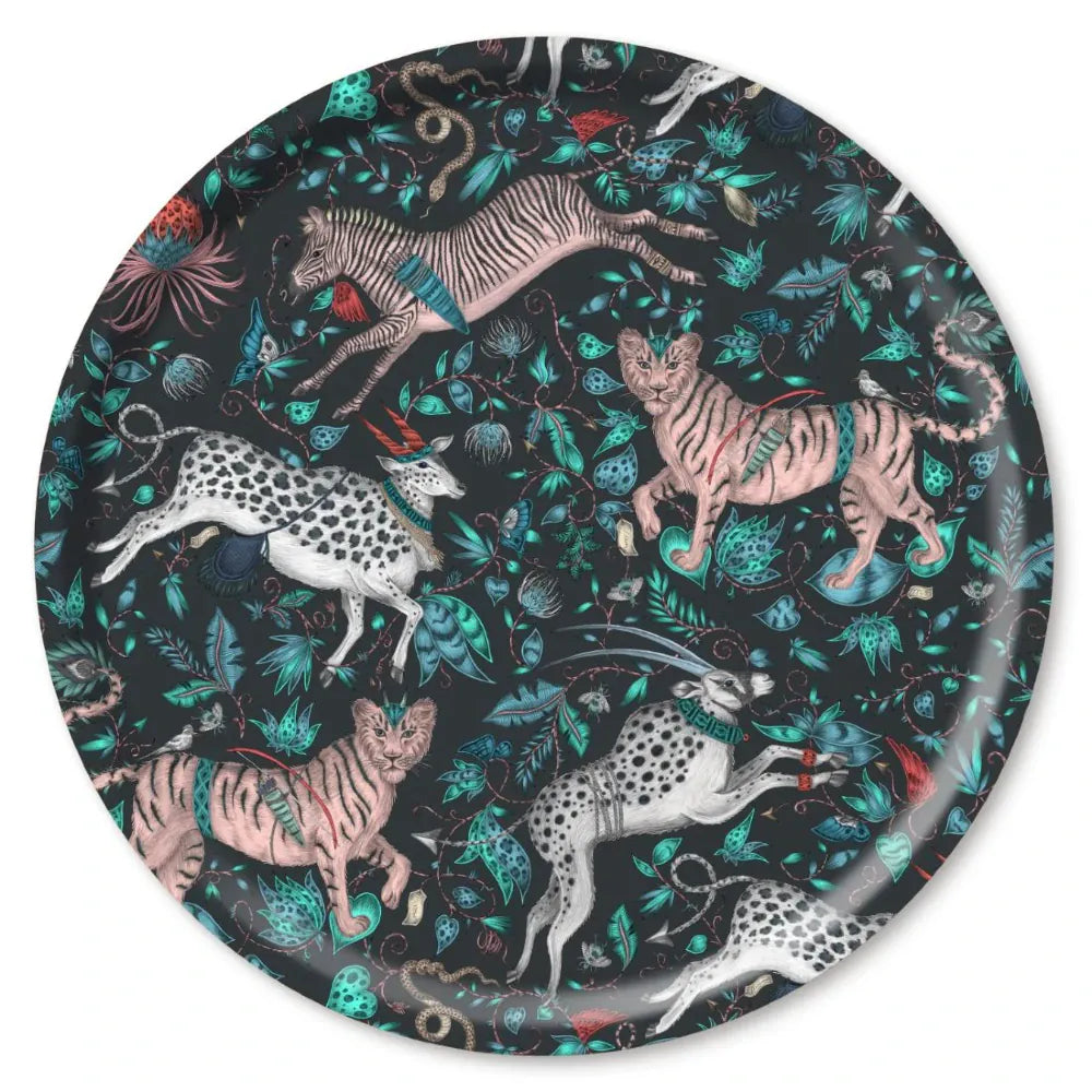 Birchwood Tray XL Round | Protea Navy
