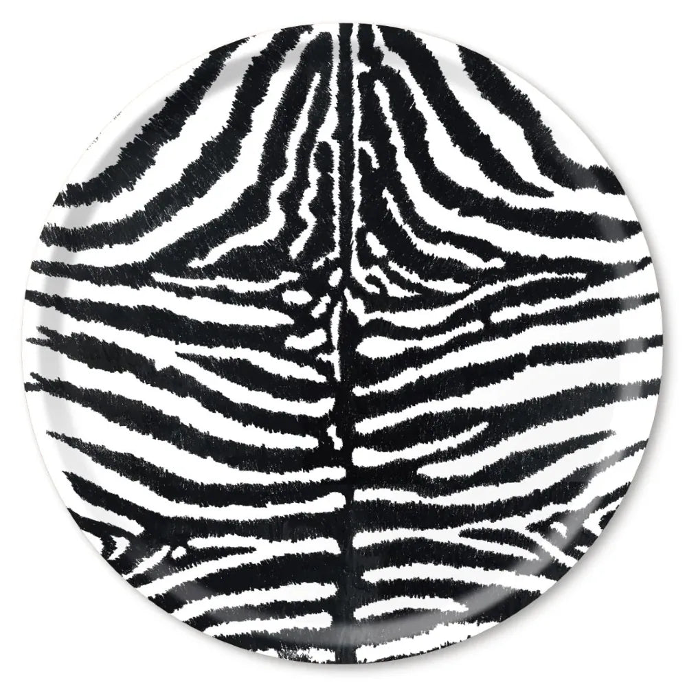 Birchwood Tray XL Round | Zebra Black