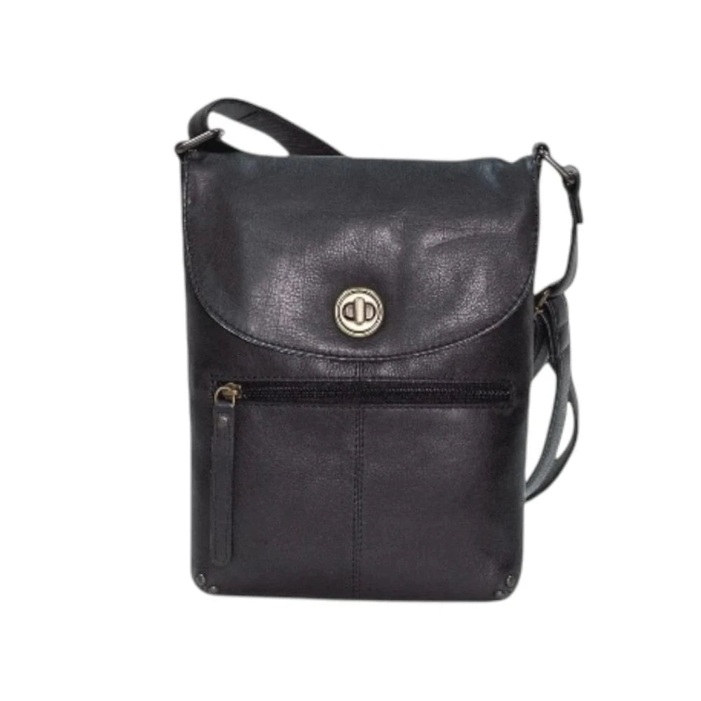 Black Tayla Leather Handbag