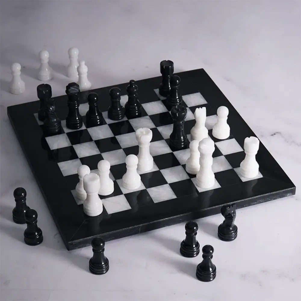 Black & White 25cm | Marble Chess Set