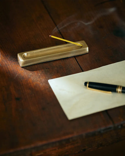Brass Incense Stand Rectangle