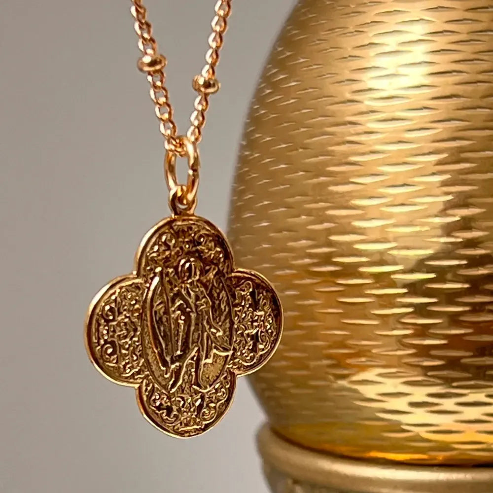 British Made Angel Medal | Brass