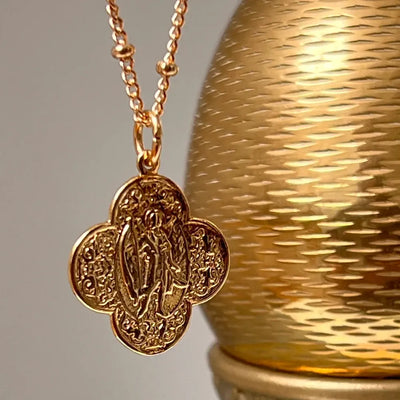 British Made Angel Medal | Brass