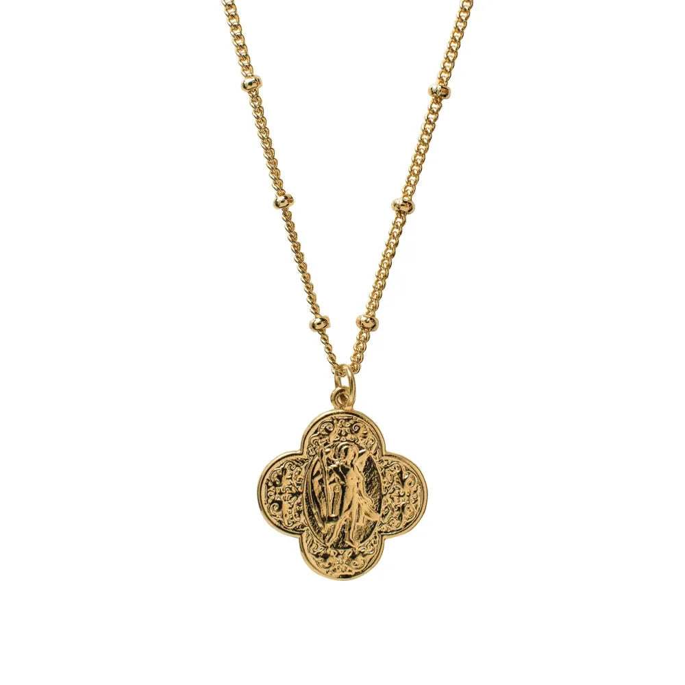 British Made Angel Medal | Brass