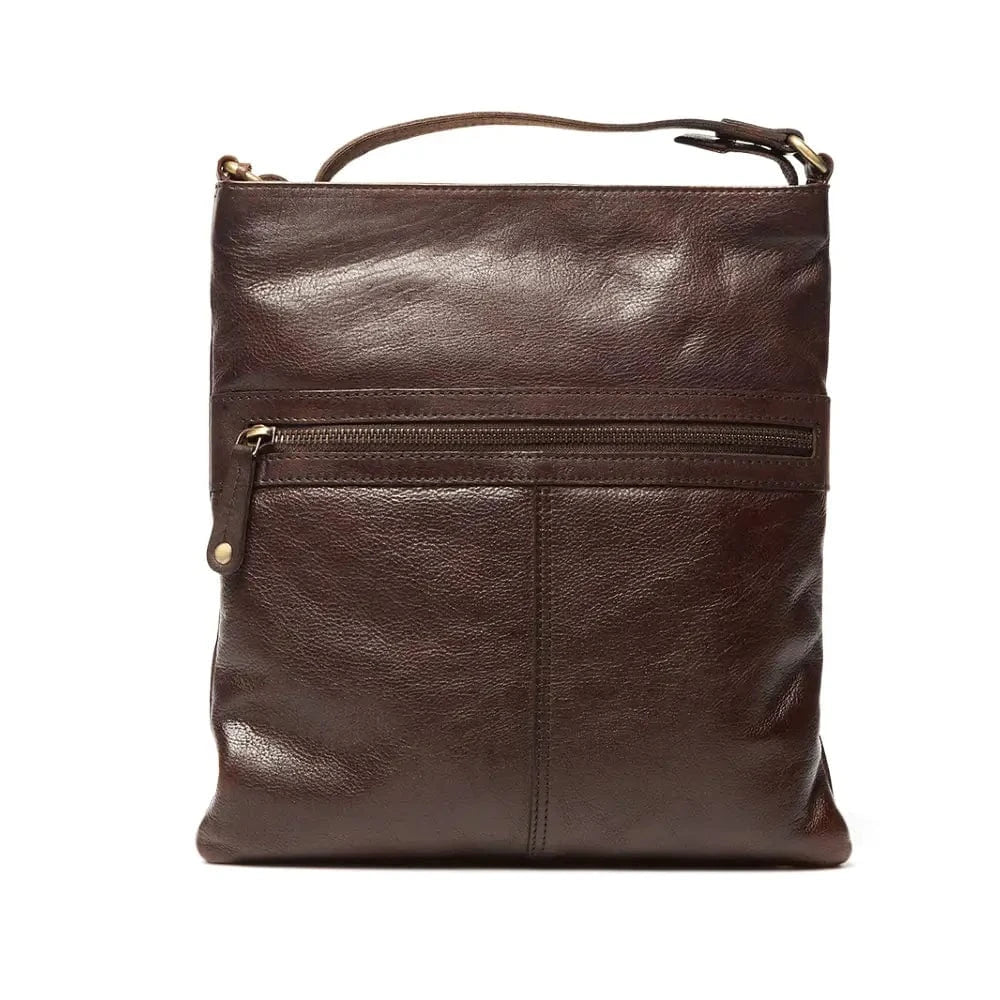 Brown Luxembourg Leather Sling Bag
