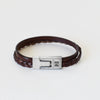 Brown / Medium Italian Leather Bracelet | BC187