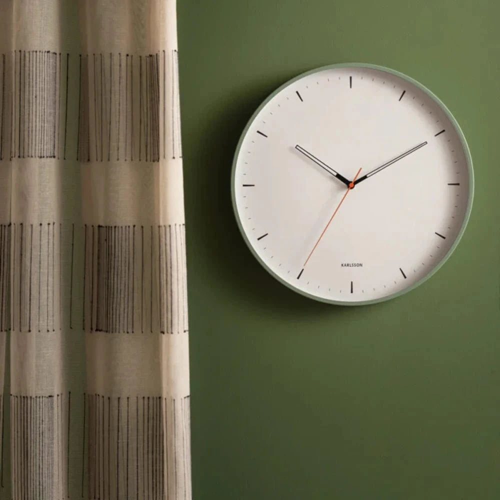 Calm Wall Clock | Grayed Jade