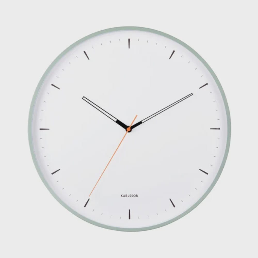 Calm Wall Clock | Grayed Jade
