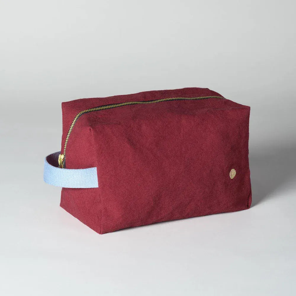 Cherry Organic Cotton Toiletries Bag