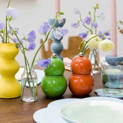Chubby Salt or Pepper Grinder 12cm | Orange