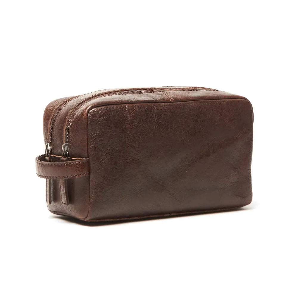 Corso Leather Wash Bag