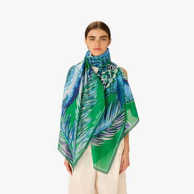 Crocodile | Green Scarf