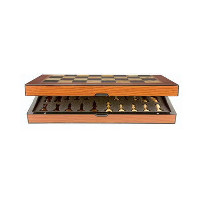Dal Rossi Walnut Folding Chess Set