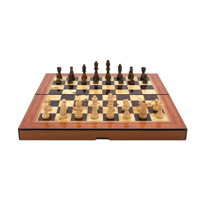 Dal Rossi Walnut Folding Chess Set