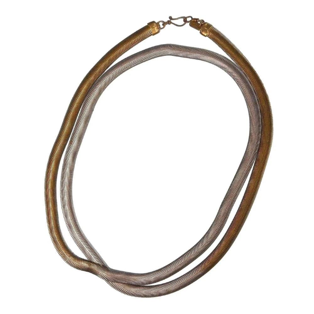 Elemental Single Strand Fern Necklace | Antique Brass Blossom