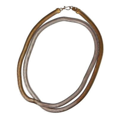 Elemental Single Strand Fern Necklace | Antique Brass Blossom