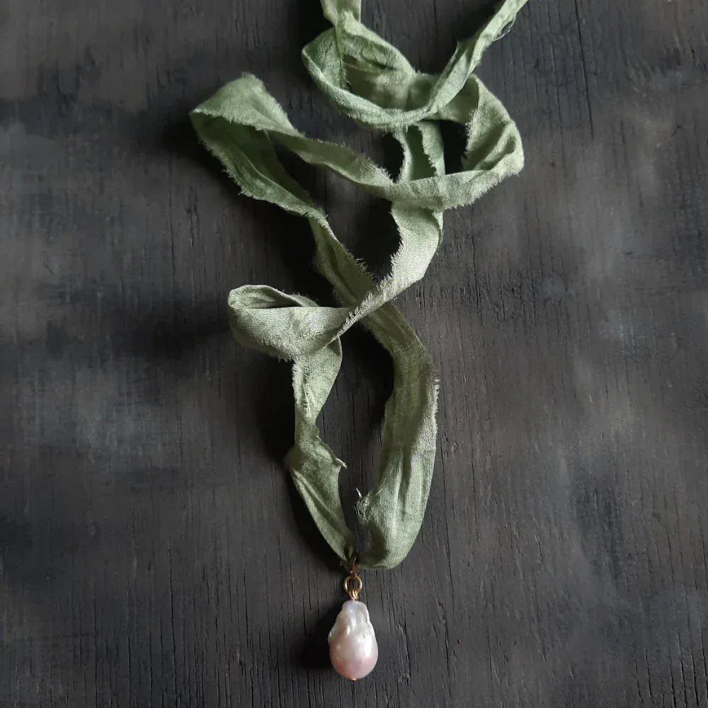Emma Cunningham | Baroque Pearl Amulet Necklace