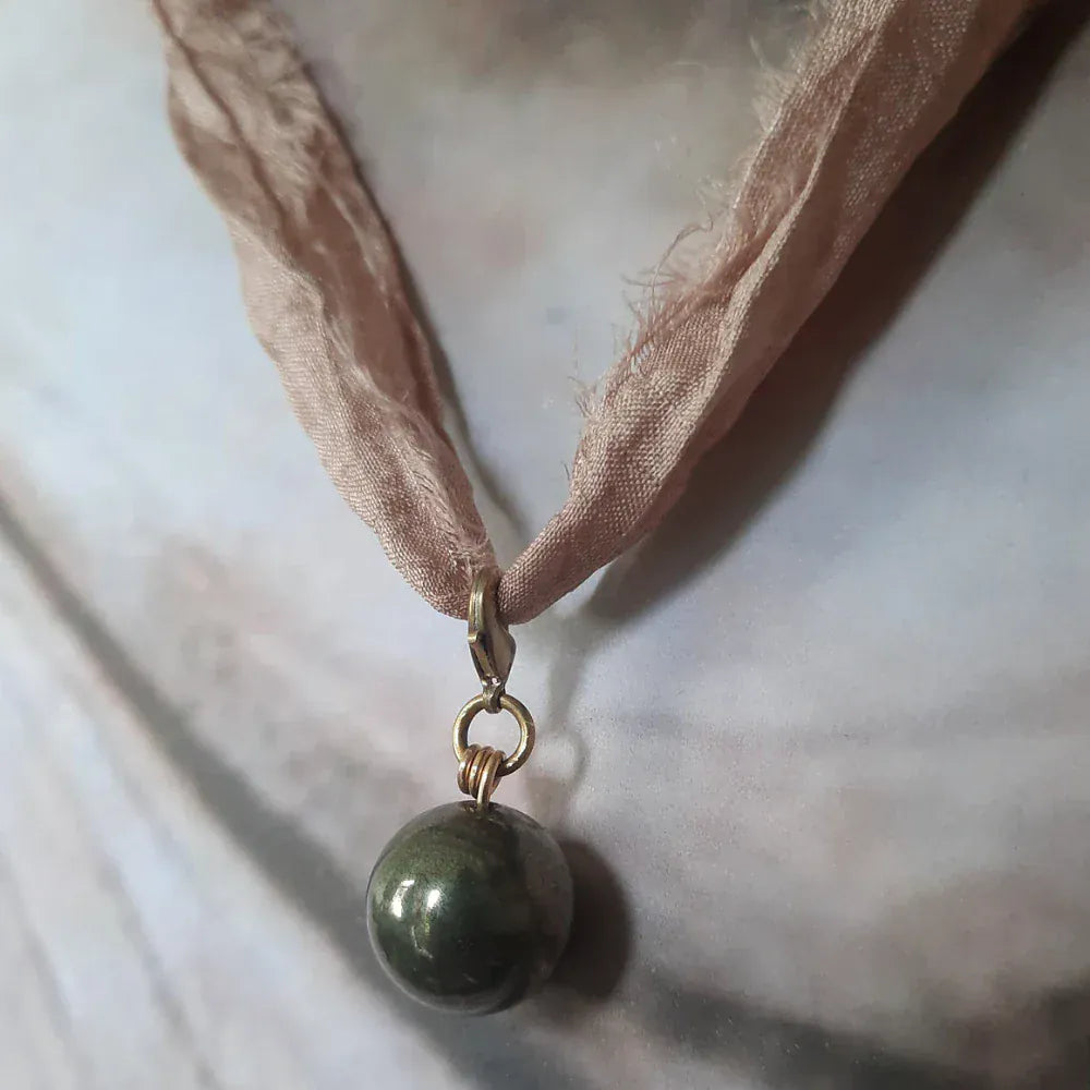 Emma Cunningham | Pyrite Amulet Necklace