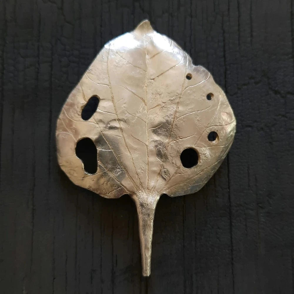 Emma Cunningham | Silver Kawakawa Brooch