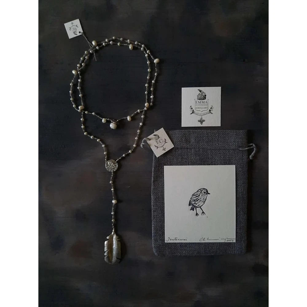 Emma Cunningham | Toutouwai Song Necklace (North Island Robin)