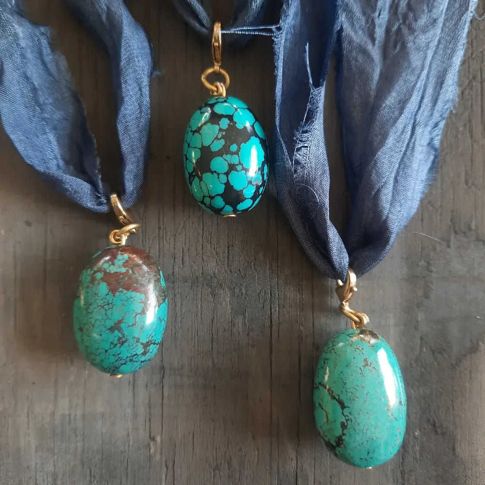 Emma Cunningham | Turquoise Amulet Necklace