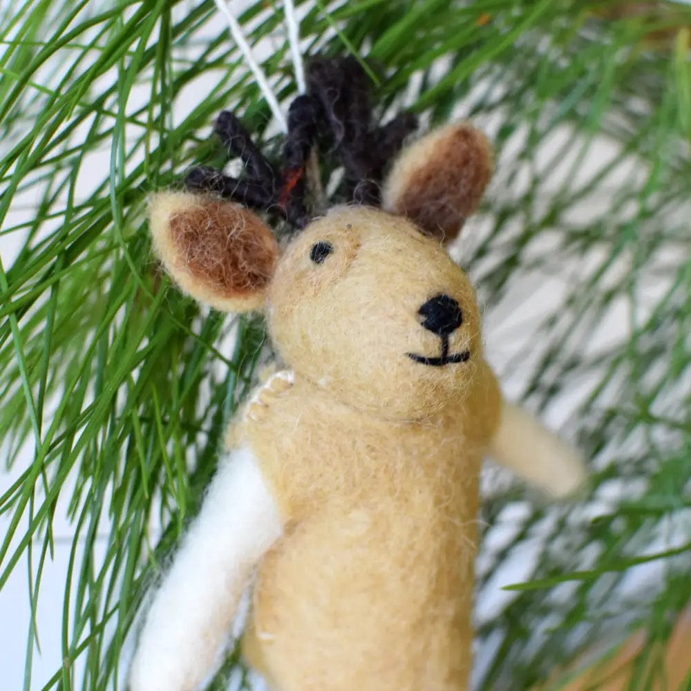 Felt Decoration | Reindeer | Made in Nepal