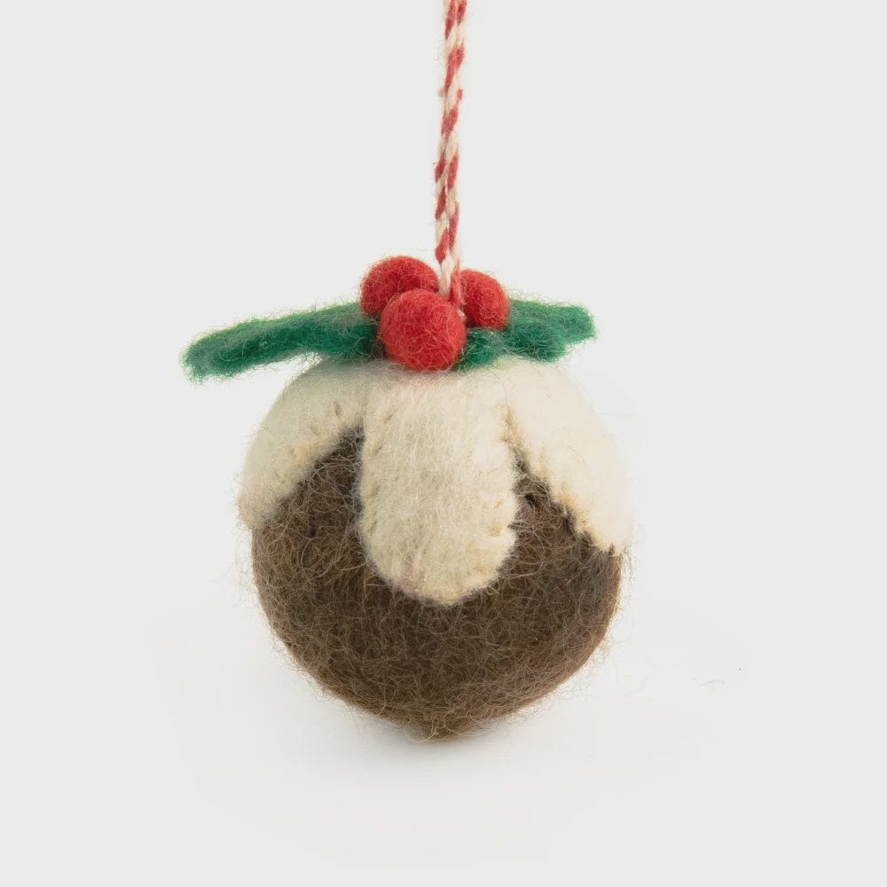 Figgy Pudding Felt Decoration