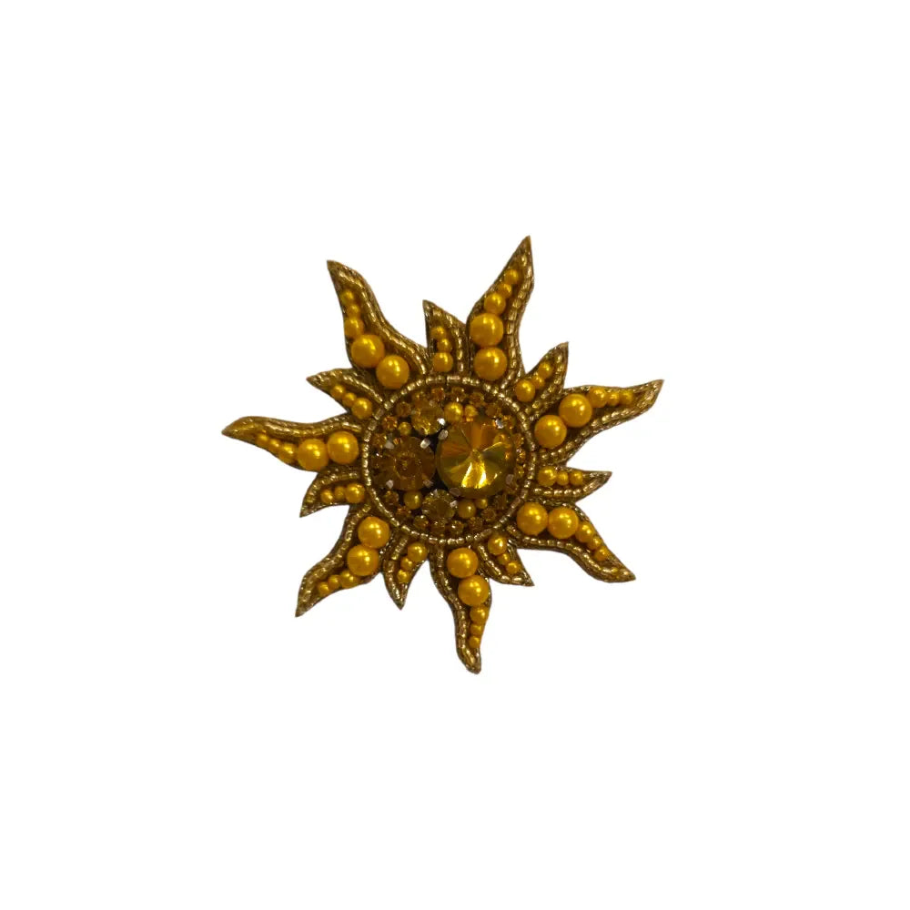Golden Sun Brooch
