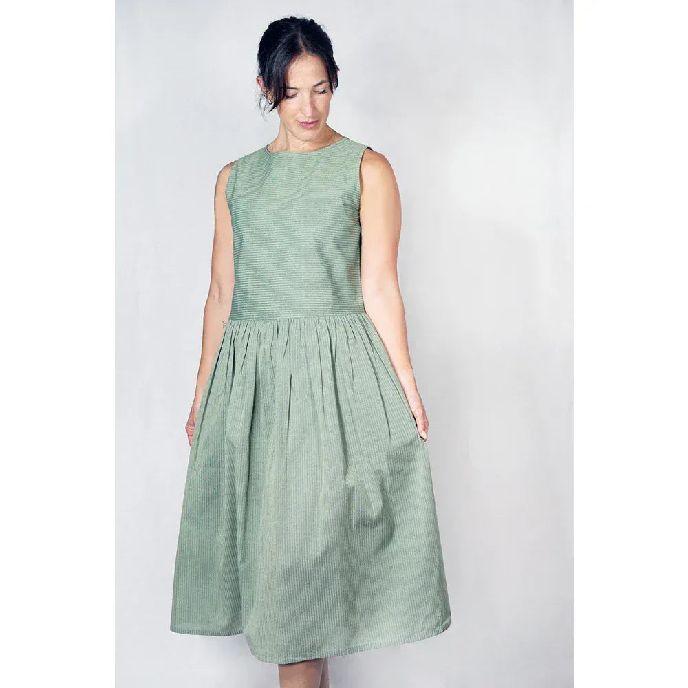 Green / Small Acacia Dress | Cotton