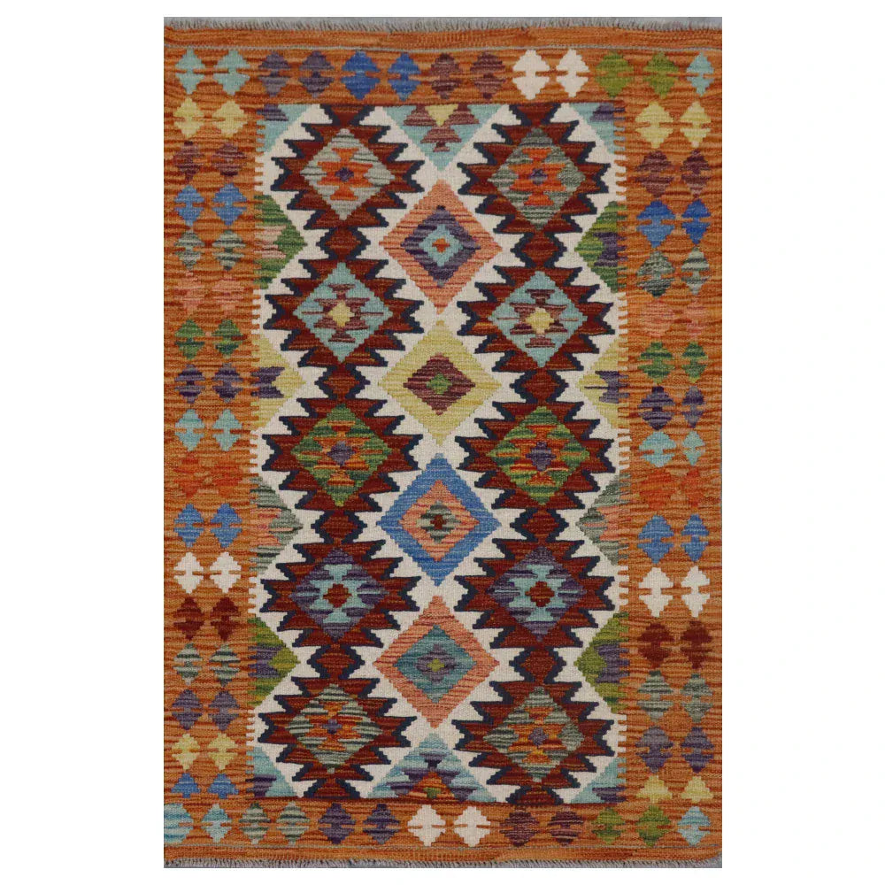 Hand Knotted Afghan Chobi Kilim | 120 x 80cm