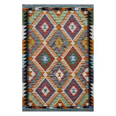 Hand Knotted Afghan Chobi Kilim | 120 x 80cm