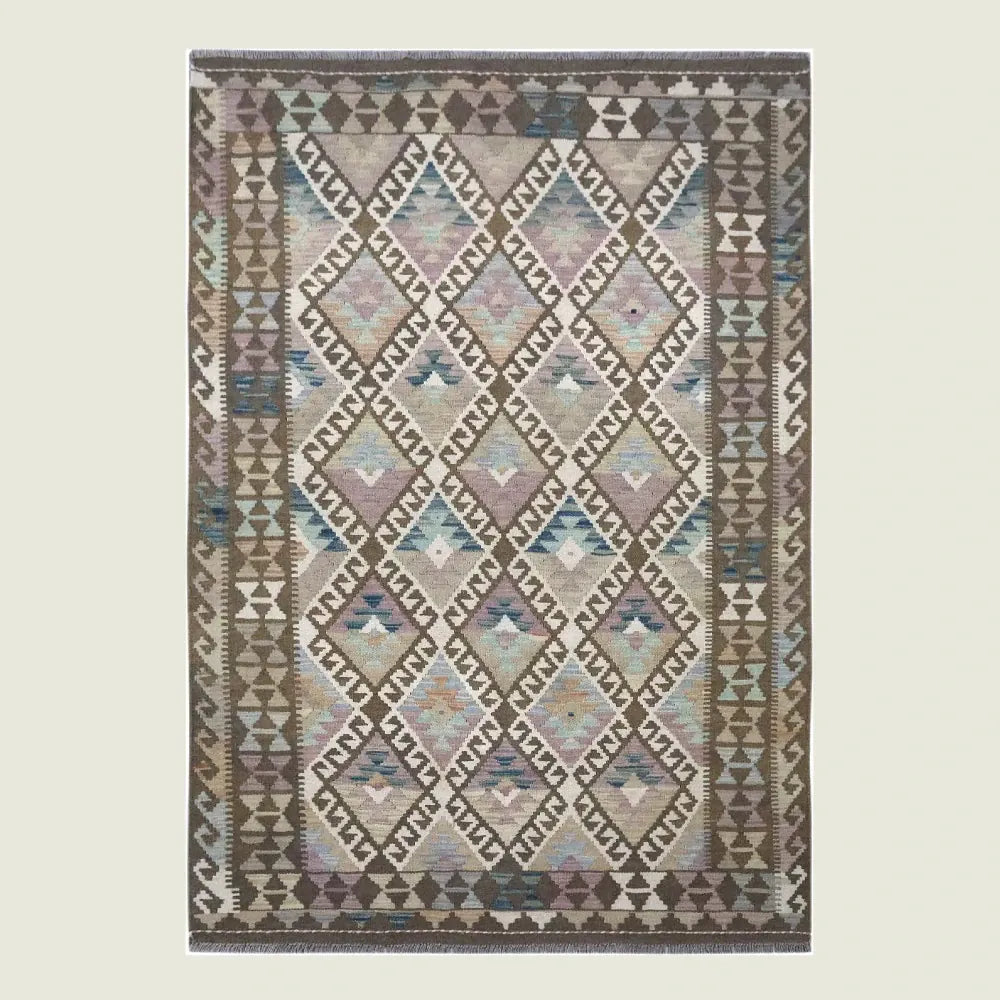 Hand Knotted Afghan Chobi Kilim | 180 x 197cm