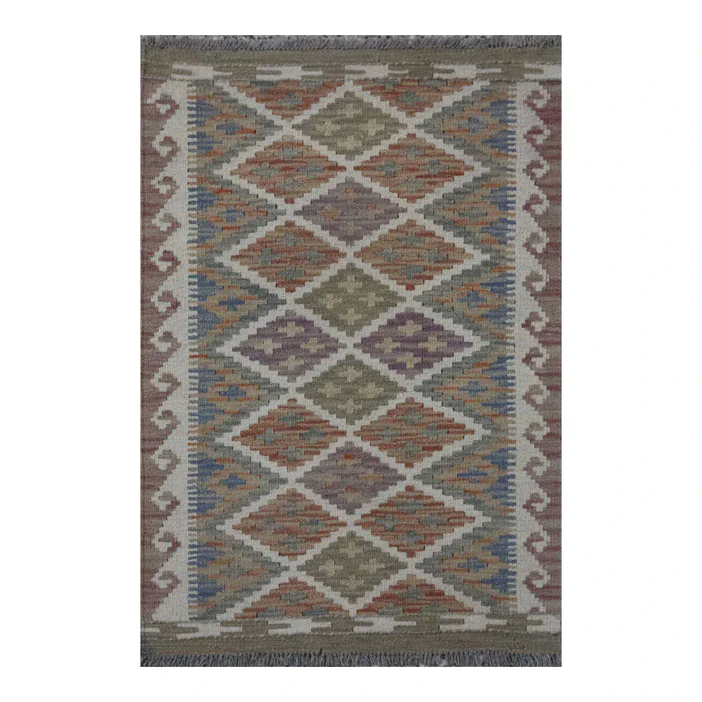 Hand Knotted Afghan Chobi Kilim | 90 x 60cm