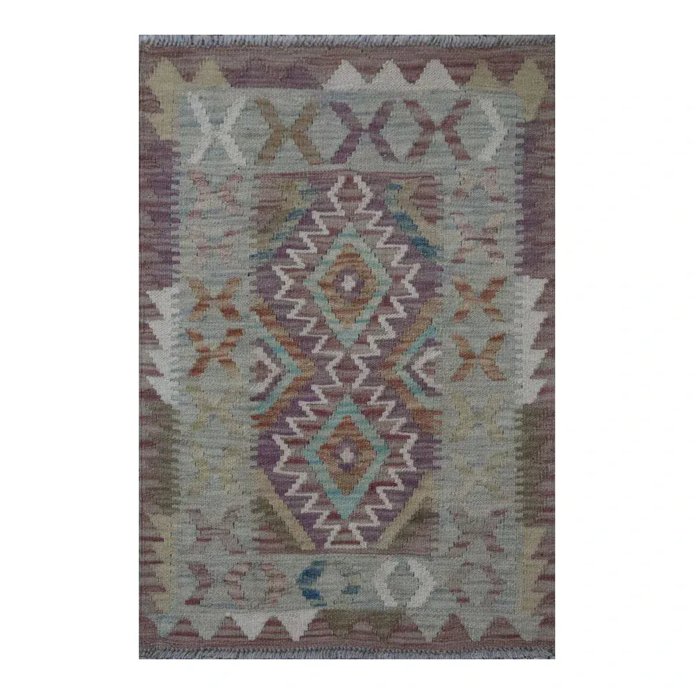 Hand Knotted Afghan Chobi Kilim | 90 x 60cm