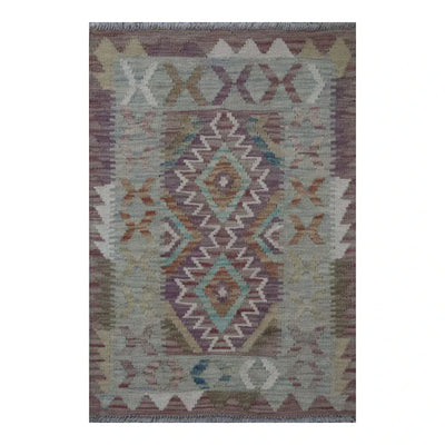 Hand Knotted Afghan Chobi Kilim | 90 x 60cm