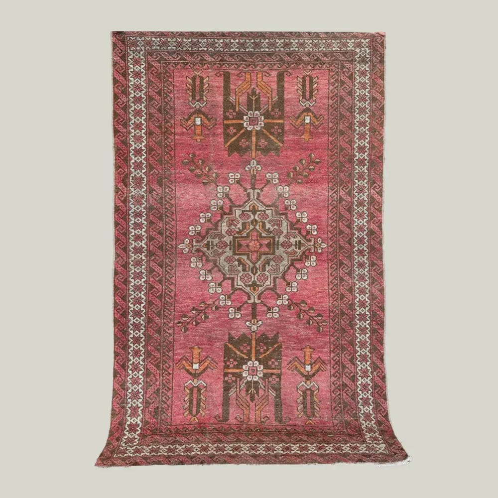 Hand Knotted Vintage Persian Shirazi Rug | 195 x 112cm