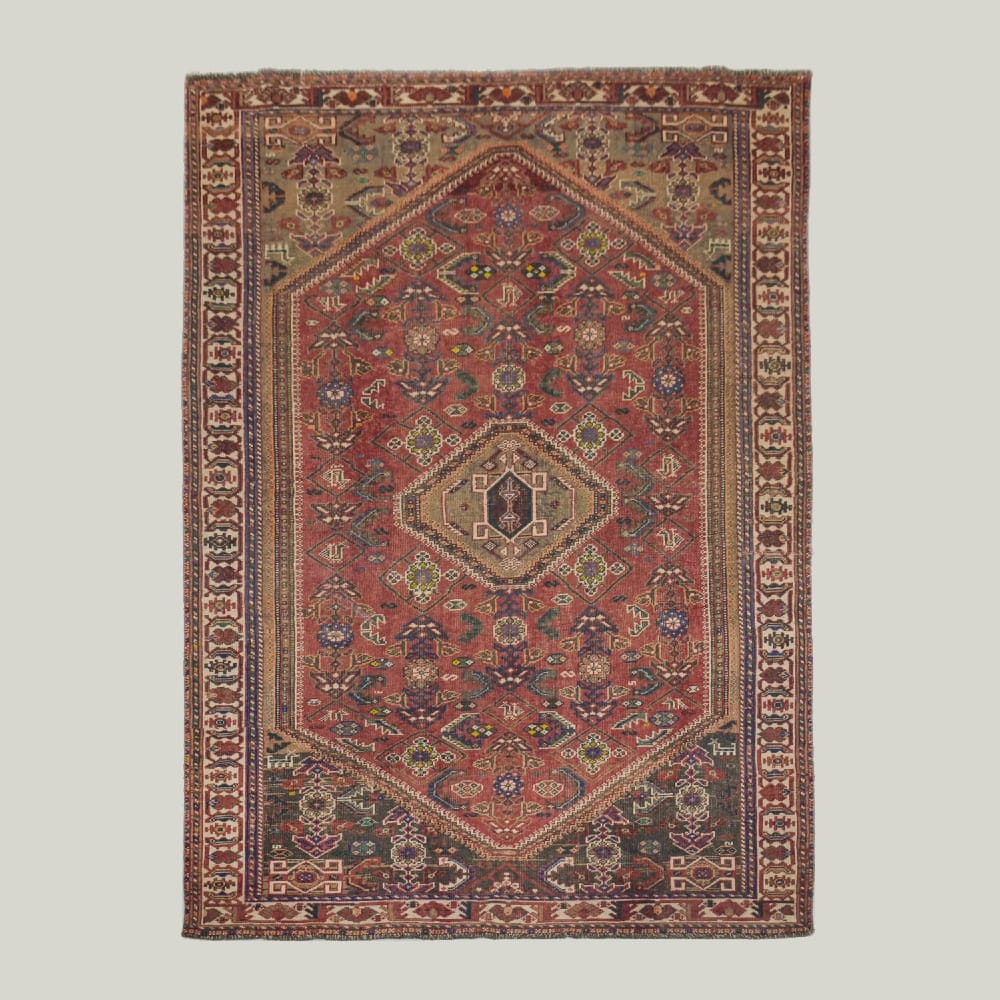 Hand Knotted Vintage Persian Shirazi Rug Nahlel | 250 x 161cm