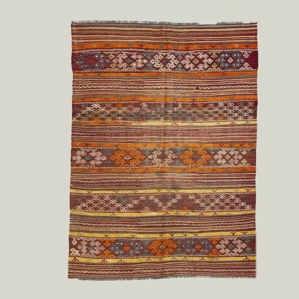 Hand Knotted Vintage Turkish Anatolian Rug | 256 x 187cm