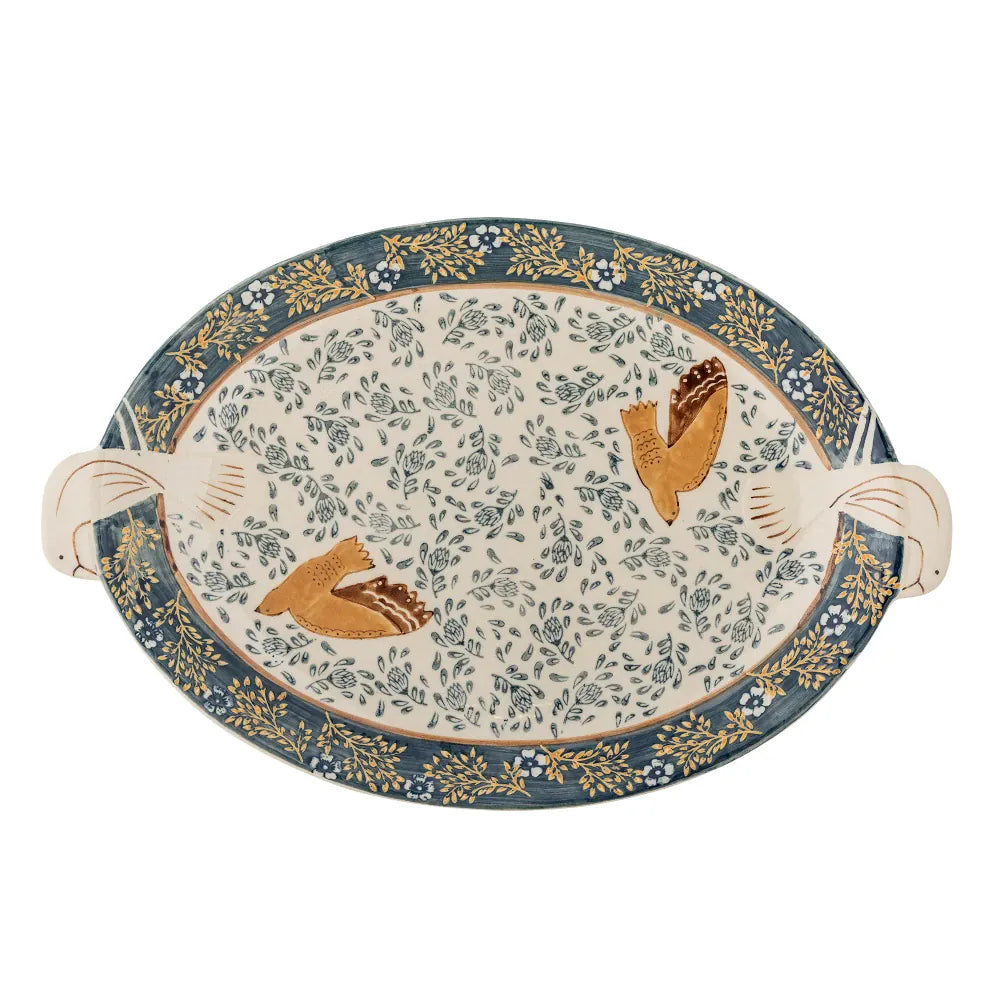 Hezha Serving Tray | Blue