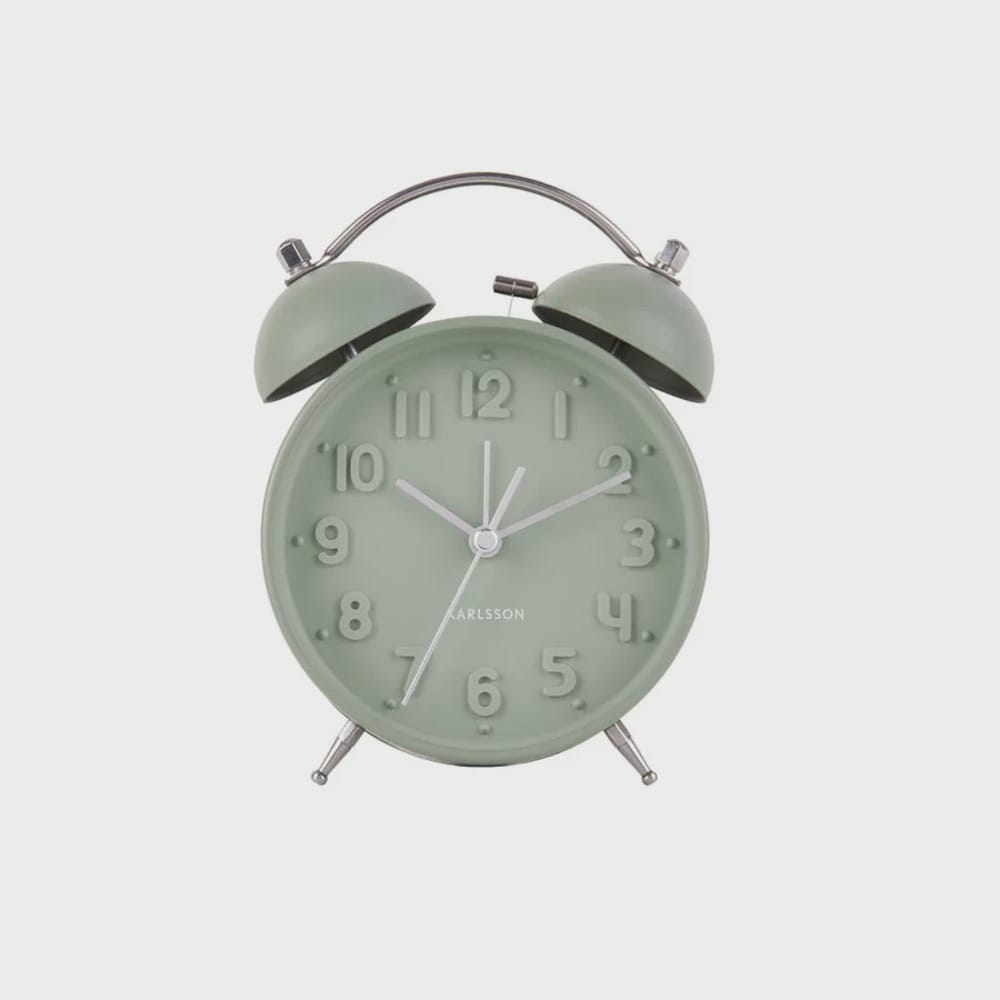 Iconic Alarm Clock | Grayed Jade